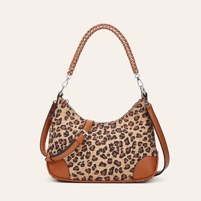 Trendy Ethnic-Inspired Cork Shoulder Bag