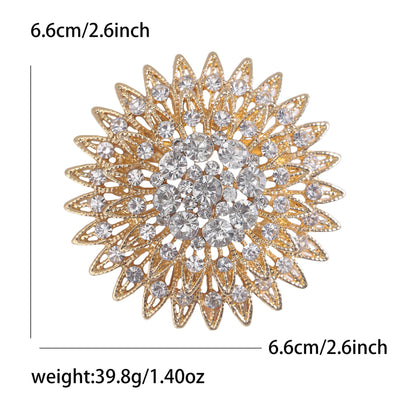 Creative Rhinestone Brooch Alloy Fashion Pin for Women
