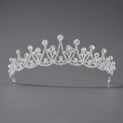 Luxury Rhinestone Princess Crown Headpiece for Birthdays and Weddings