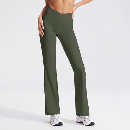 High-Waisted Flared Yoga Pants for Women - Breathable Casual Leggings
