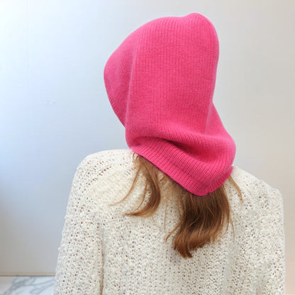 Unisex Simple Solid Color Knitted Rabbit Hair Beanie