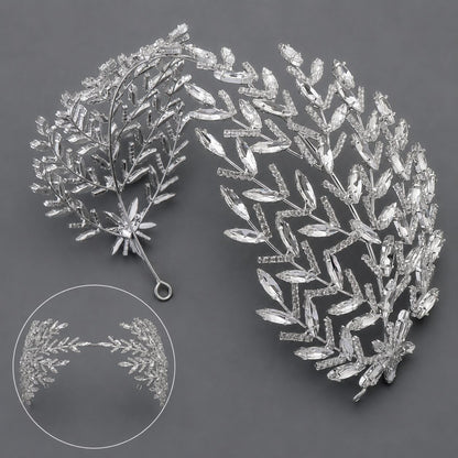 Luxury Rhinestone Bridal Headband for Wedding and Party
