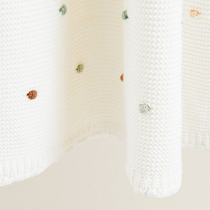 Cotton Woven Blanket with Fringe for Sofa and Napping