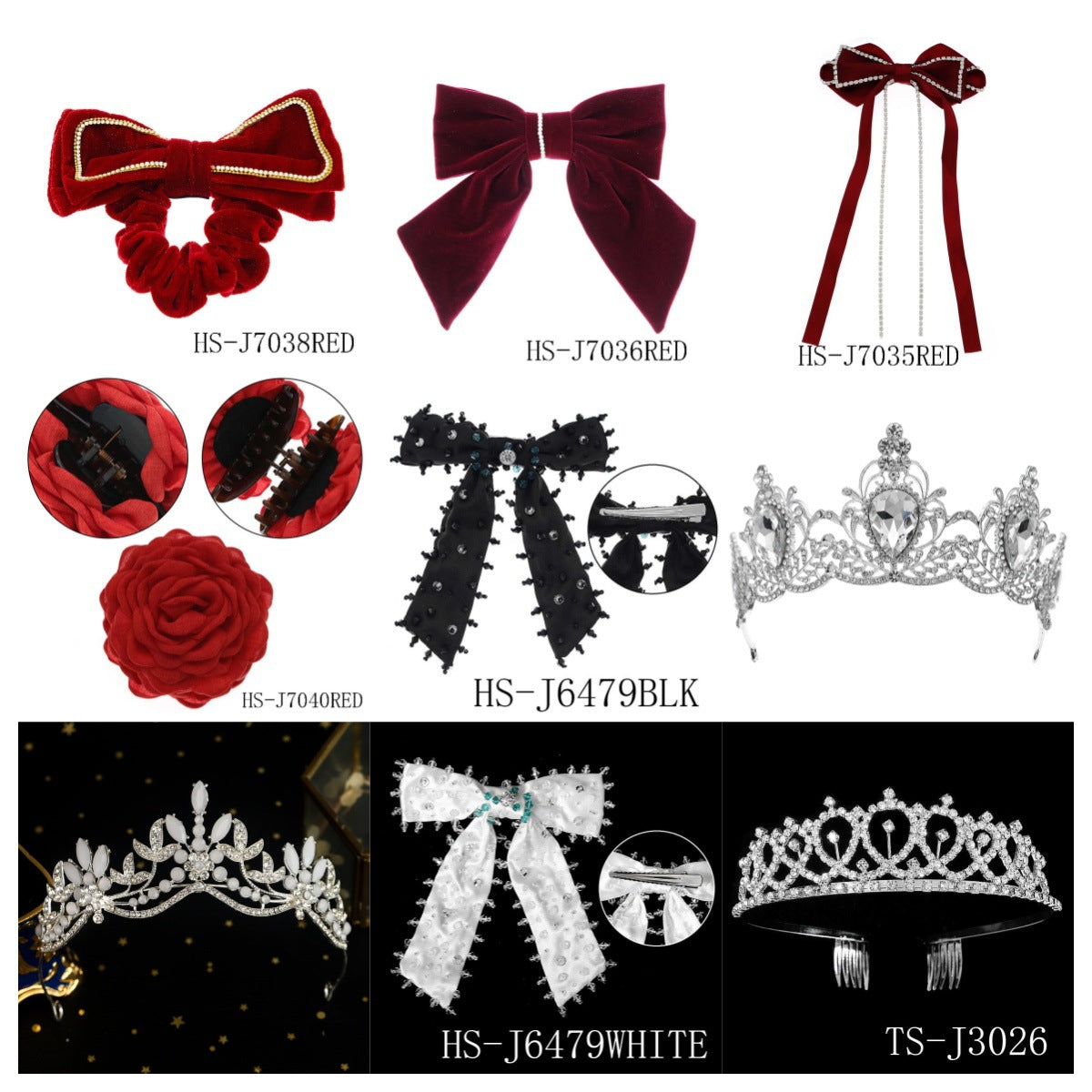 Bridal Veil Hair Accessories Crown Headpiece for Weddings and Photoshoots