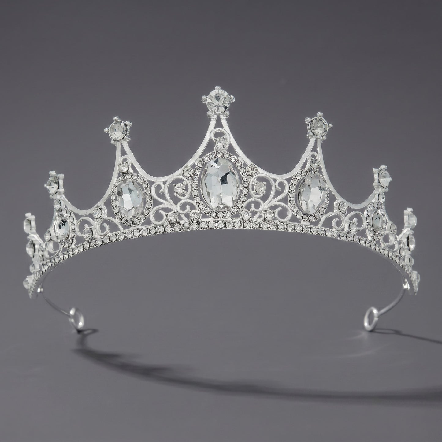 Luxury Rhinestone Princess Crown Headpiece for Birthdays and Weddings