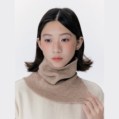 Knitted Button Neck Warmer Unisex Casual Stylish High Neck Scarf