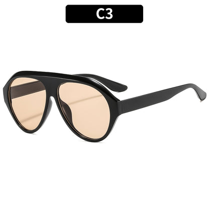 Retro Oversized Pilot Sunglasses Stylish UV400 Protection