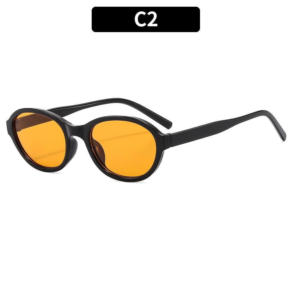 Trendy Oval Sunglasses for Fashionable Casual Wear