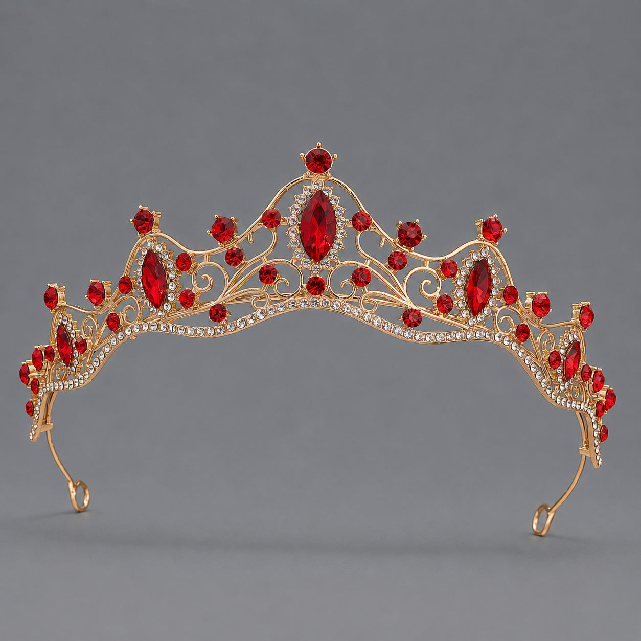 Elegant Crystal Crown Tiara Headband for Women