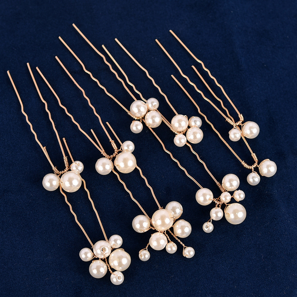 Vintage Leaf Pearl Hair Clips Bridal Hair Accessories