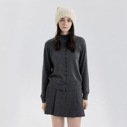 Cute Cat Ear Solid Color Knitted Beanie Hat for Women