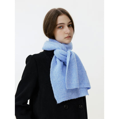 Chic Star Design Knitted Wool Blend Scarf for Women