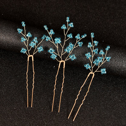 U Shaped Pearl Hair Pins Handmade Wedding Party Accessories