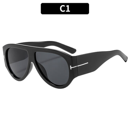 Fashionable Oversized T-Shaped Unisex UV400 Sunglasses