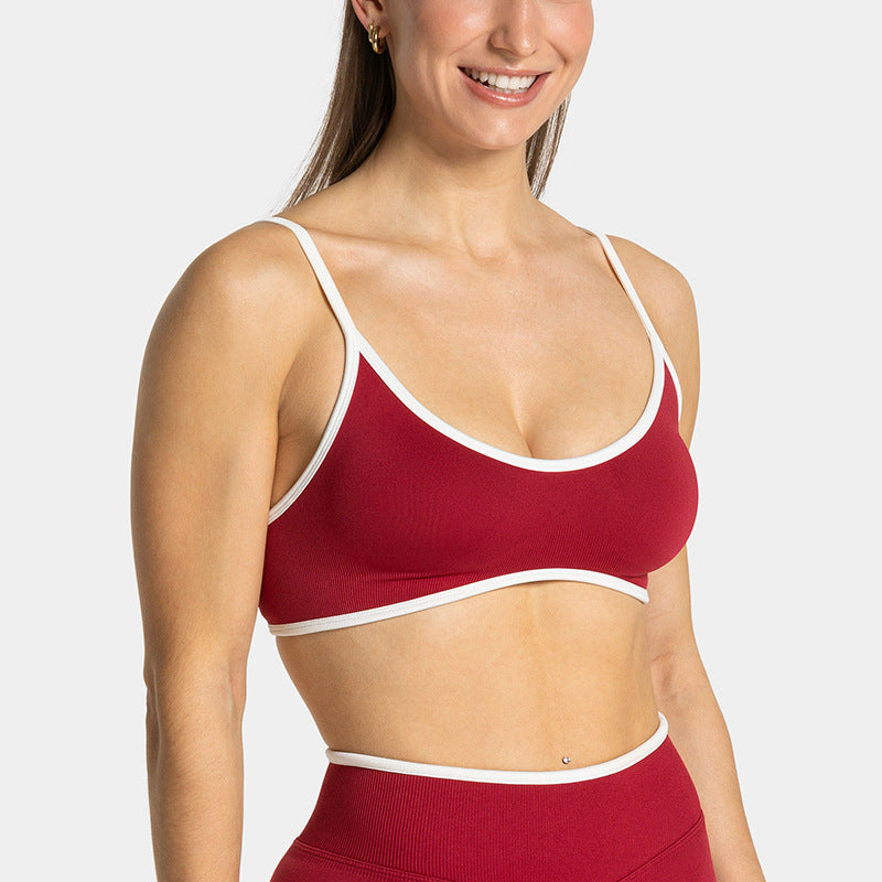 Color Blocked Long Sleeve Workout Top for Women