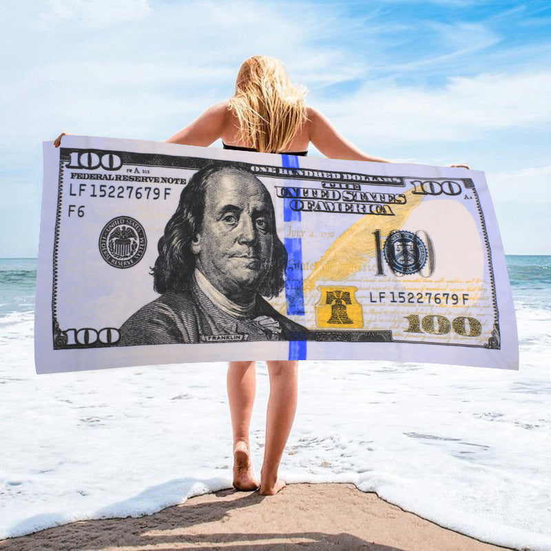 Customized Microfiber Beach Towel with Digital Print