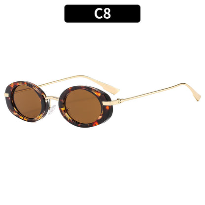 Oval Retro Sunglasses Trendy Women’s UV400 Unisex Eyewear