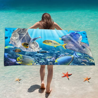 Customized Microfiber Beach Towel with Digital Print