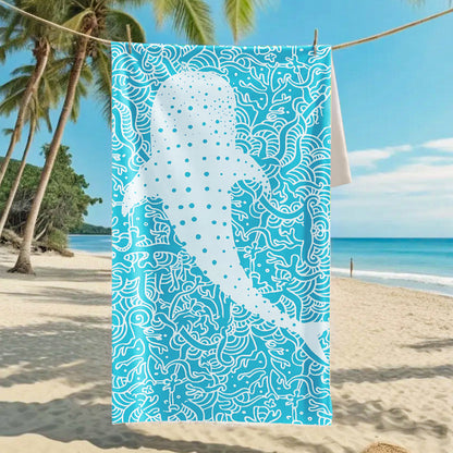 Ultra-Fine Microfiber Beach Towel Quick-Dry Bath Towel