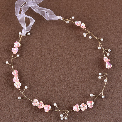 Handmade Pearl Floral Soft Bridal Headband
