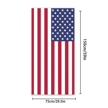 USA Pattern Beach Towel Ultra-Absorbent Quick-Dry Towel for Swimming and Gym