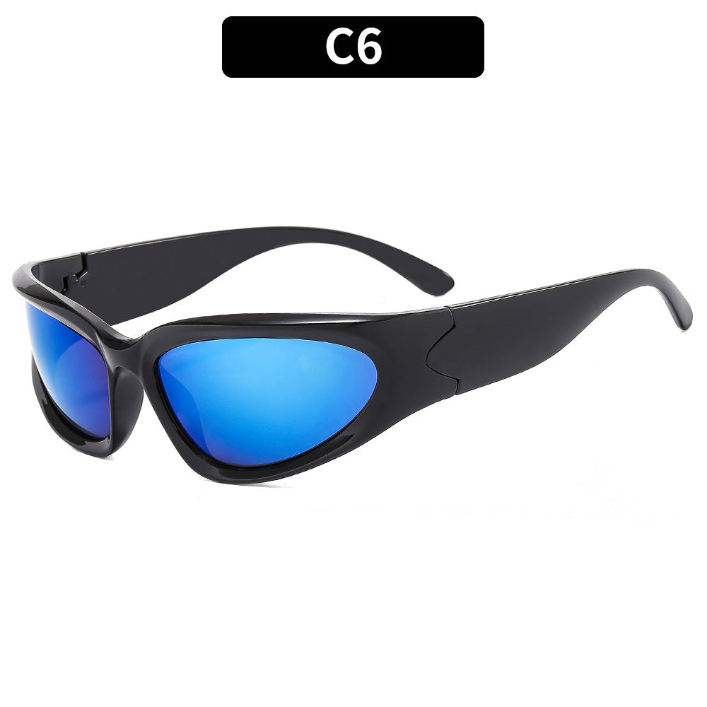 Y2K Style Oval Sunglasses with UV400 Protection