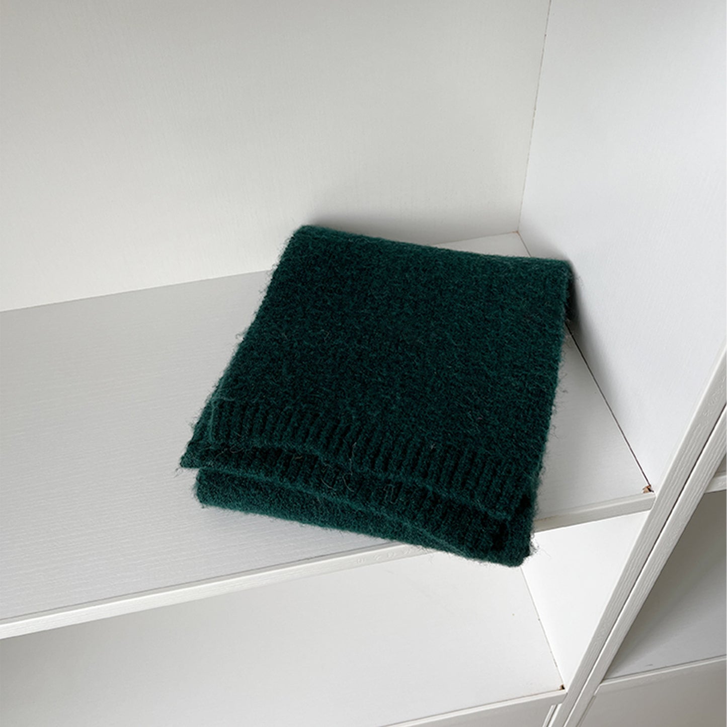 Cozy Wool Blend Knitted Scarf for Men and Women