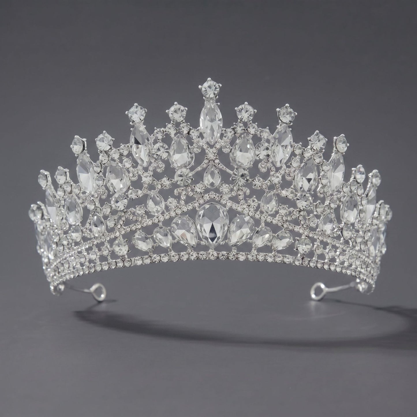 Luxury Rhinestone Princess Crown Headpiece for Birthdays and Weddings
