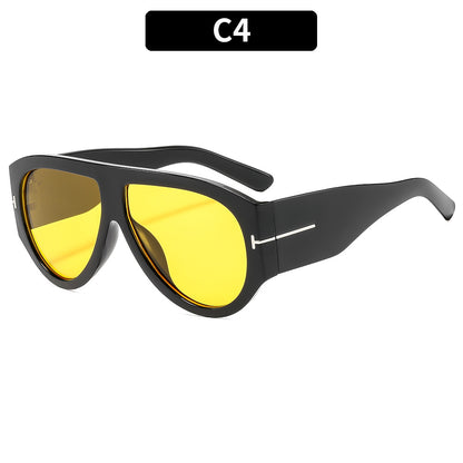 Fashionable Oversized T-Shaped Unisex UV400 Sunglasses