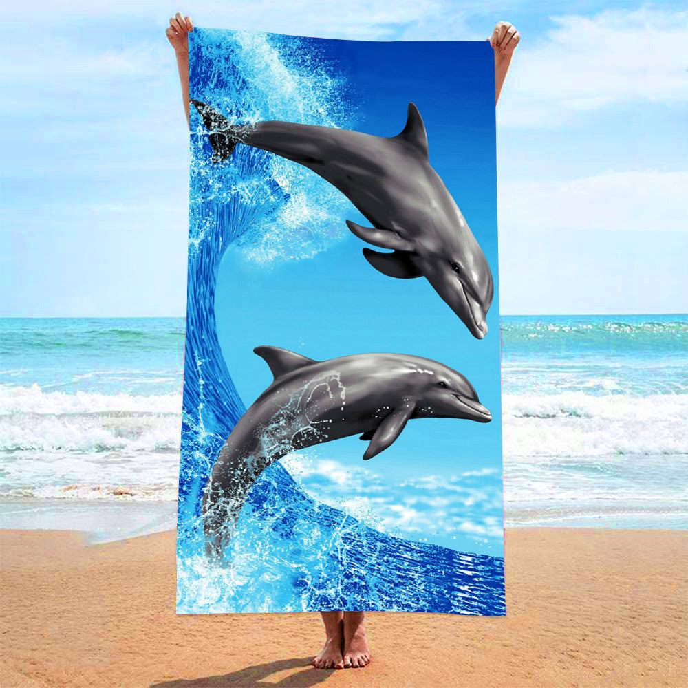 Customized Microfiber Beach Towel with Digital Print