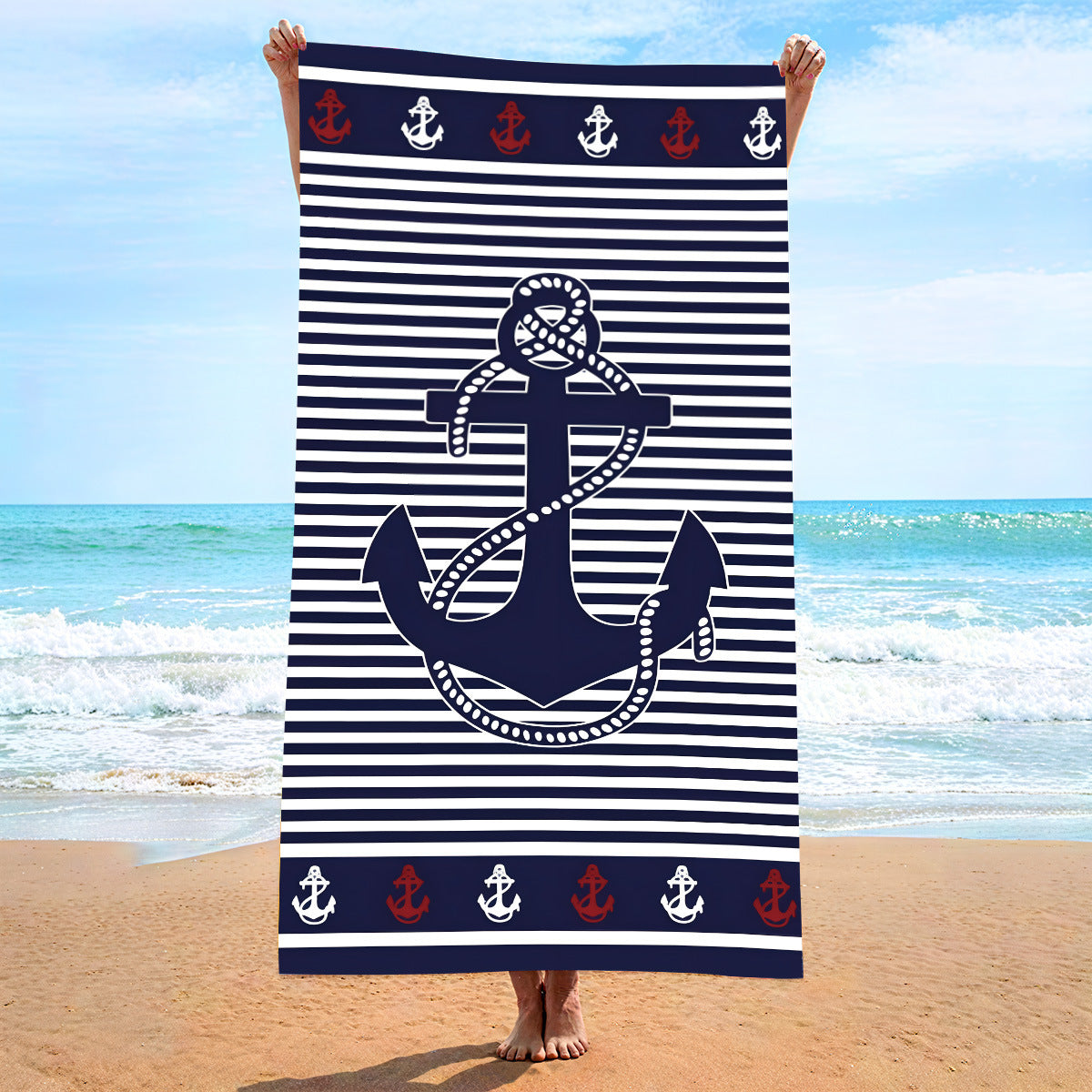 Printed Microfiber Beach Towel Absorbent Bath Towel
