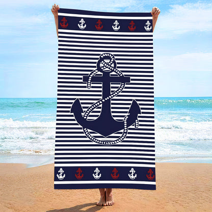 Printed Microfiber Beach Towel Absorbent Bath Towel