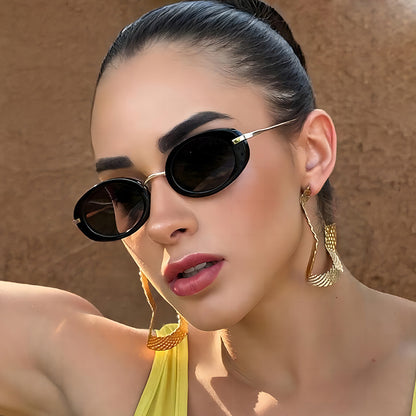 Oval Retro Sunglasses Trendy Women’s UV400 Unisex Eyewear