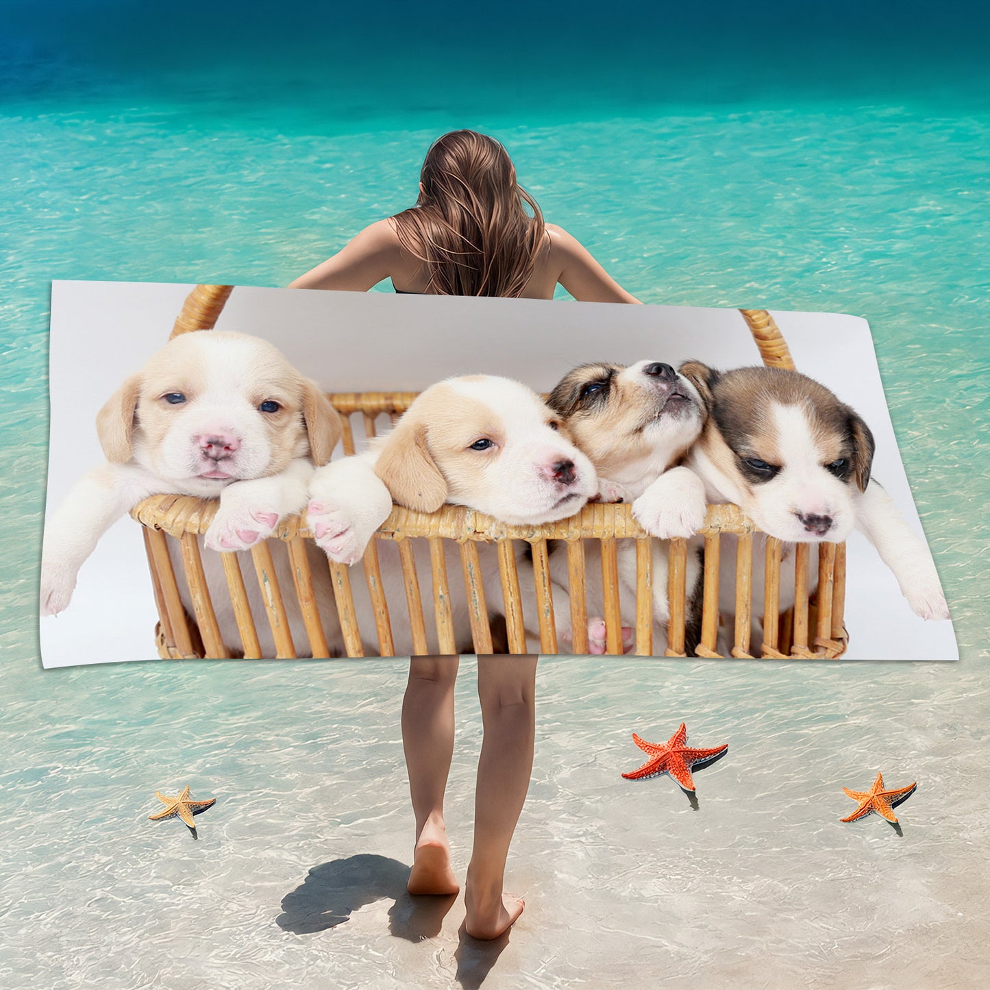 Printed Quick-Dry Microfiber Beach & Bath Towel