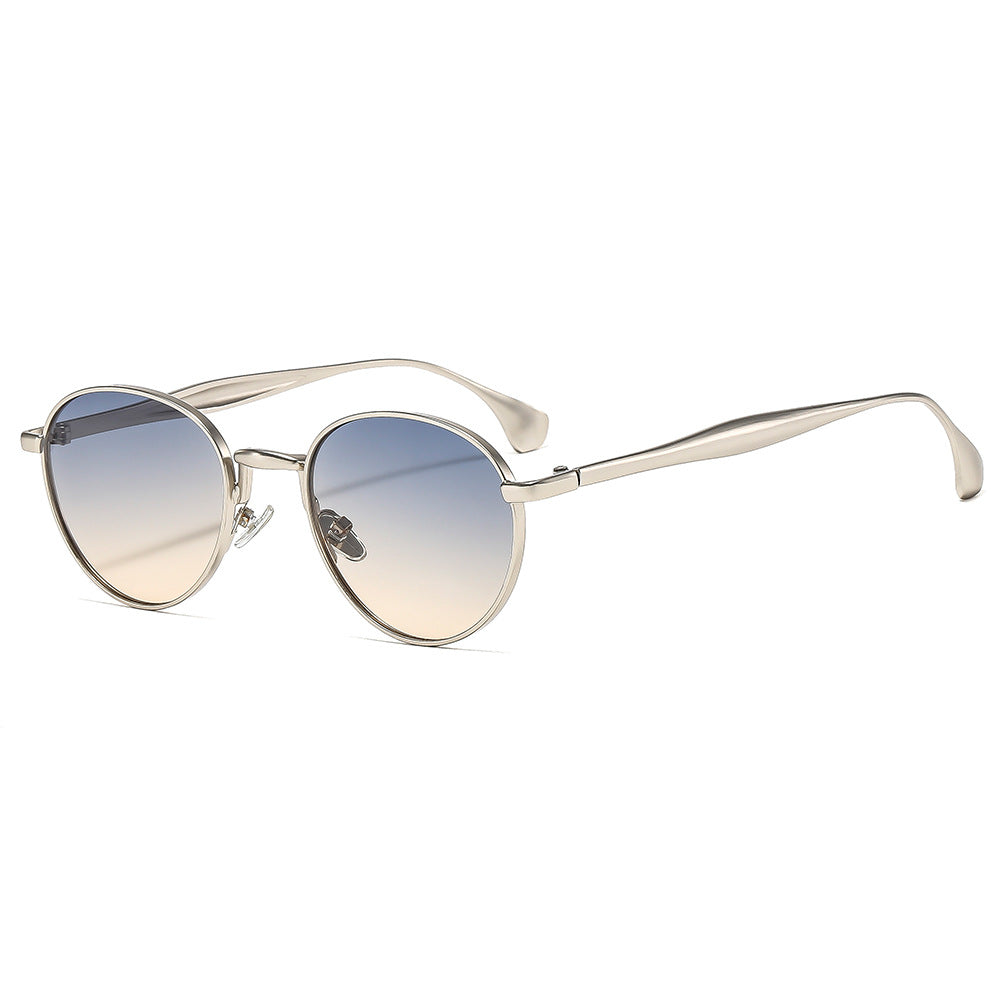 New Metal Round Frame Sunglasses Stylish UV400 Protection