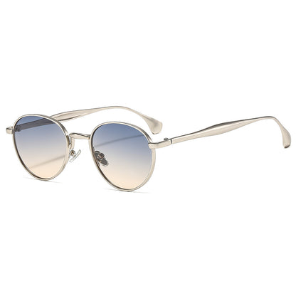 New Metal Round Frame Sunglasses Stylish UV400 Protection