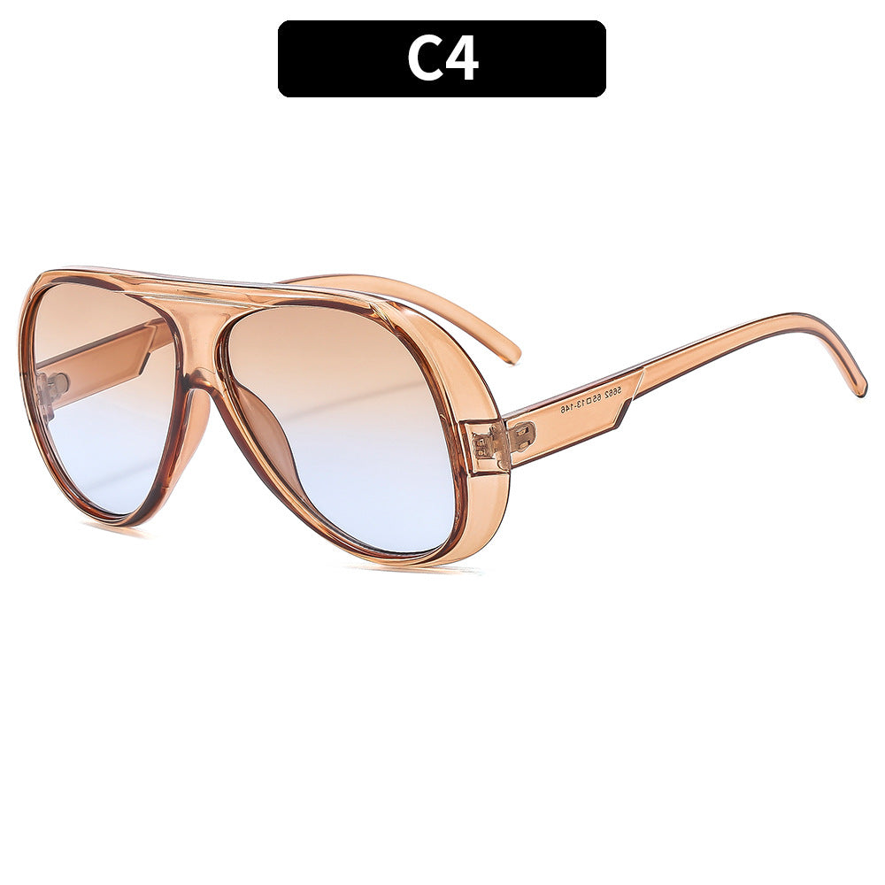 Trendy Large Frame Outdoor Cycling Sunglasses for Men and Women
