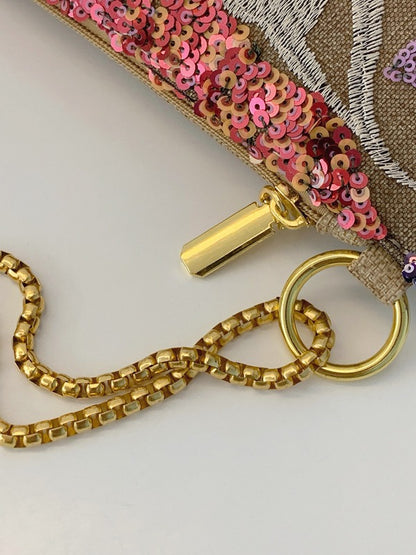 Embroidered Sequin Evening Clutch Bags Trendy Retro Style