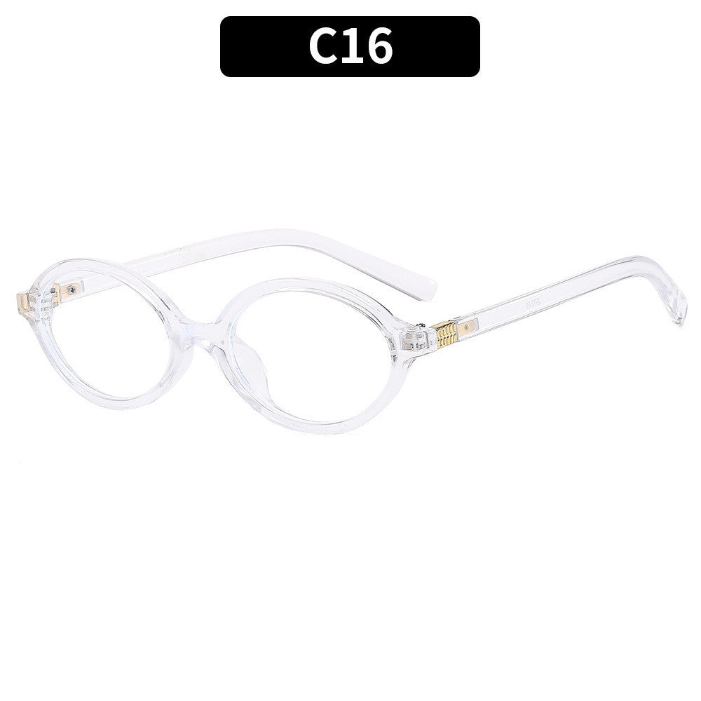 Vintage Oval Sunglasses Stylish UV Protection Eyewear