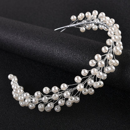Crystal Pearl Wedding Headband Hair Accessory