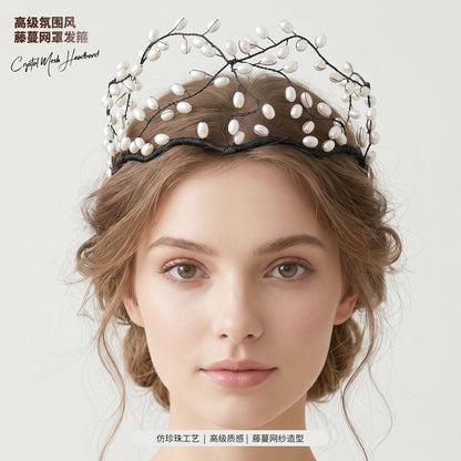 Handcrafted Crystal Beaded Headband Elegant Hair Accessory