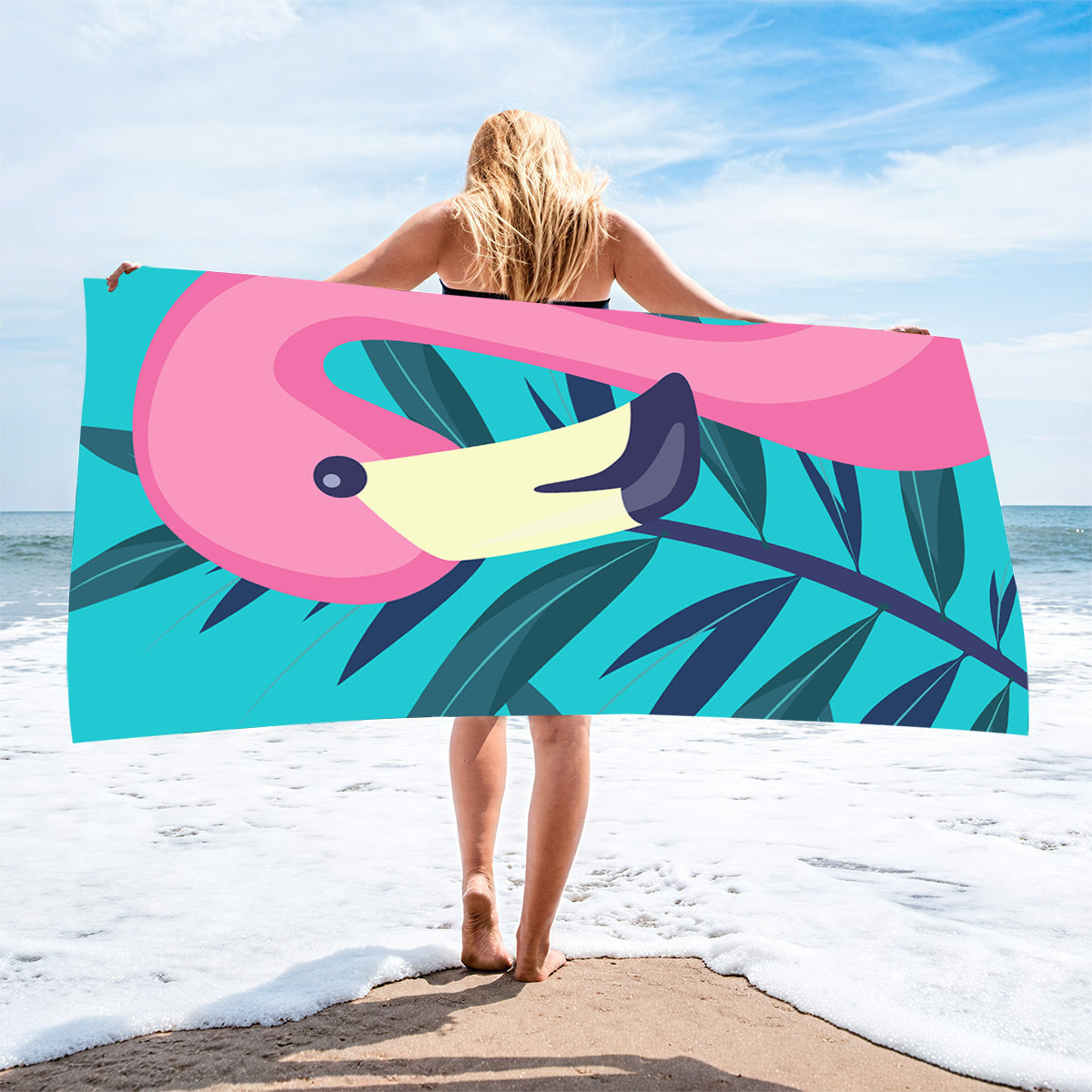 Custom Printed Devil's Eye Beach Towel Microfiber Camping Towel