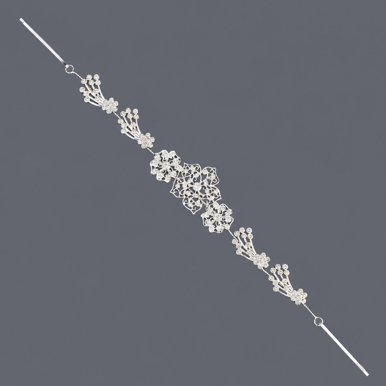 Elegant Floral Hairband with Rhinestones for Any Occasion