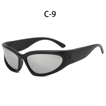 Y2K Style Oval Sunglasses with UV400 Protection