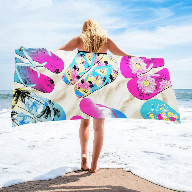 Printed Quick-Dry Microfiber Beach & Bath Towel