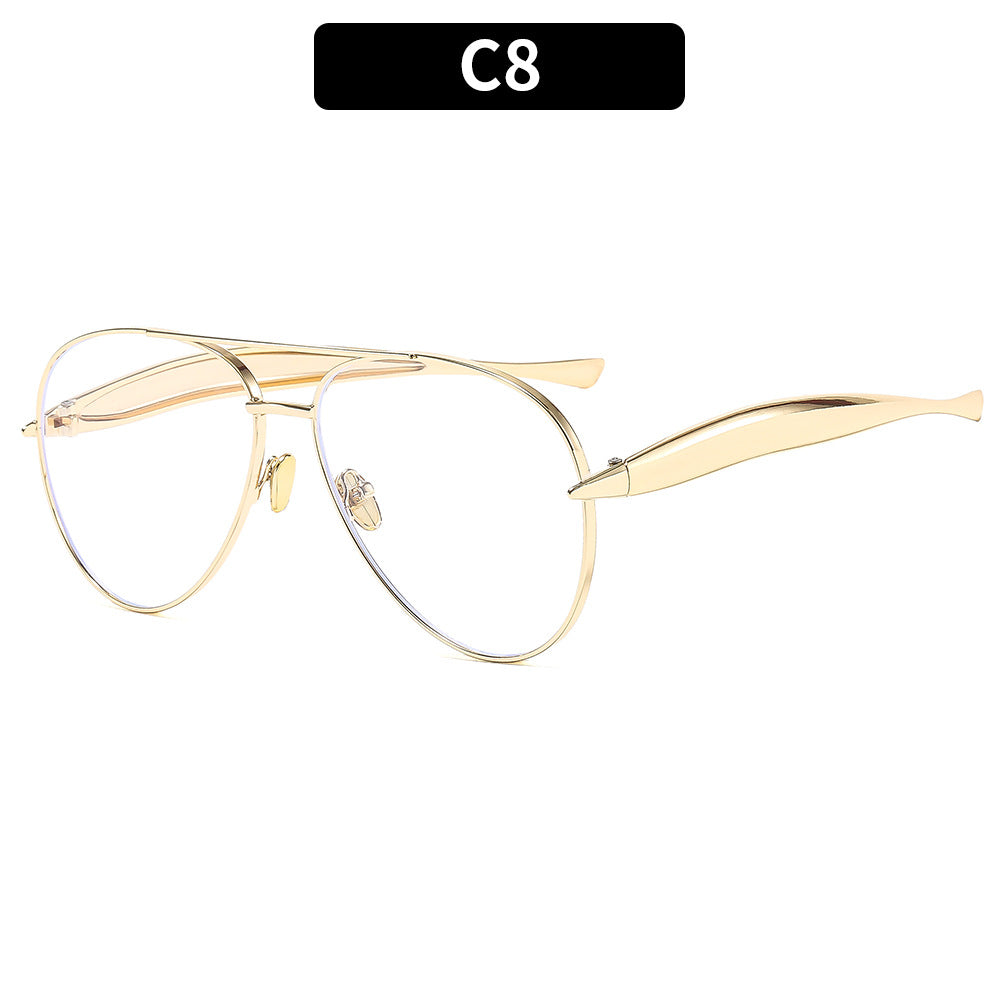 Trendy Full-Rim Metal Sunglasses for Men and Women