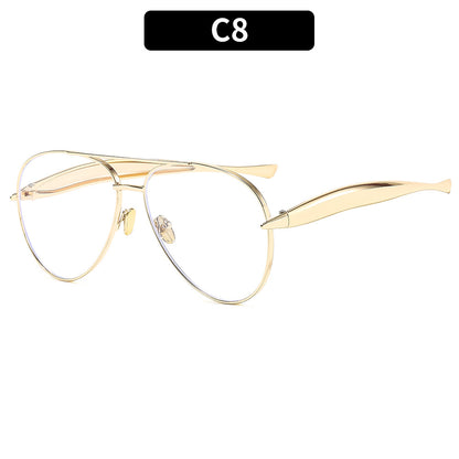 Trendy Full-Rim Metal Sunglasses for Men and Women