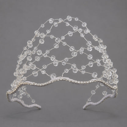 Handcrafted Crystal Beaded Headband Elegant Hair Accessory
