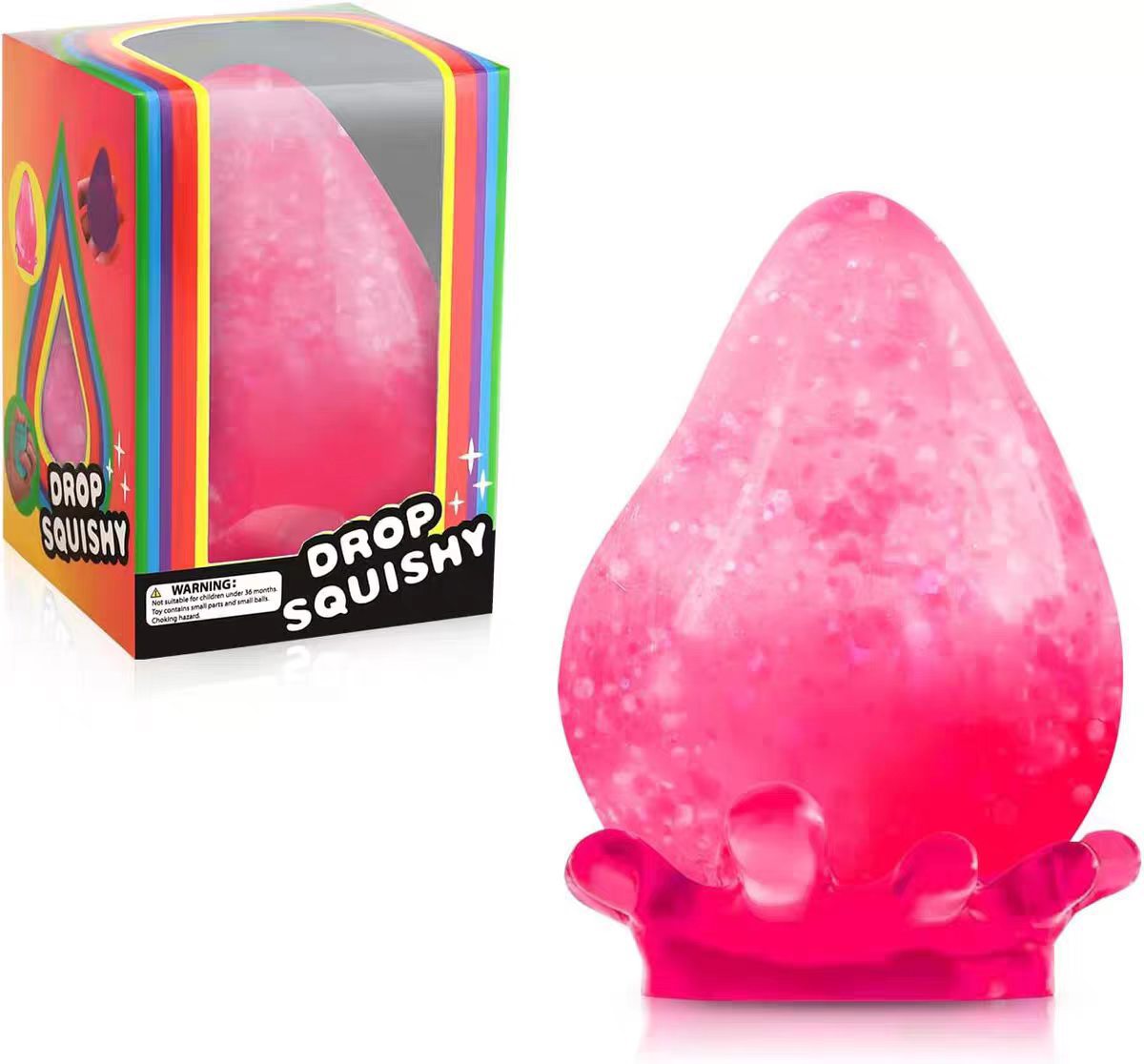 Squishy Waterdrop Design TPR Slow Rise Stress Toy