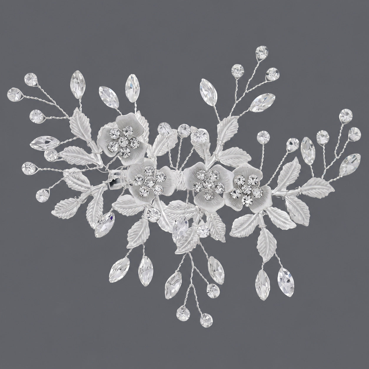 Elegant Handmade U-Shaped Hairpins with Rhinestones for Weddings